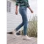 Jeans met Mid Waist-taille en Slim Leg-pijpen in casual pasvorm