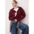 TRENDYOLMİLLA Dames Paars Effen Lang Regular fit Sweatshirts