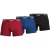 Boss Heren Boxershort (Pakket van 3) (Zwart/Blauw/Rood)