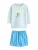 Next Set ‘Bluey’  marine / azuur / pastelblauw / geel