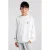 America Today longsleeve met backprint – wit/donkerrood