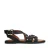 No Stress leren sandalen zwart
