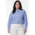 Colourful Rebel Curve gestreepte blouse blauw