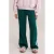 WE Fashion loose fit joggingbroek – donkergroen/lichtroze