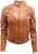 Dames slim-fit leren bikerjack-Maldon