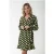 Colourful Rebel Telsi Small Flower Long Sleeve Wrap Dress Ls Bright Yellow