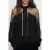 Reiss Lace Insert Blouse Black