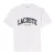 Lacoste Unisex Gebogen Logo T-shirt voor volwassenen (Wit)