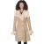 Dames suède merino shearling jas met Toscana kraag-Hanoi