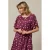 &Co Woman zomerjurk met stippen donkerrood