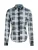KARL LAGERFELD JEANS Blouse ‘Check Mesh’  zwart / wit