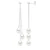Oorbellen Trio – 3 Echte Cultuurzoetwaterparels Pear 7-8 mm