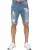 Enzo | Skinny gescheurde shorts voor heren