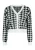 ROCKEASY Gebreid vest  zwart / wit