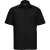 Russell Collection Heren Poplin Easy-Care overhemd met korte mouwen (Zwart)