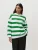 LeGer by Lena Gercke Sweatshirt ‘Vanessa’  groen / wit