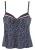 LASCANA Tankinitop  navy / cranberry / wit