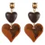 Candy Sweet Jewellery oorbellen CS24201 bruin