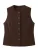 MANGO Gilet ‘CHELO’  donkerbruin