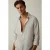 TRENDYOL MAN Heren Beige Gestructureerd Lang Oversized Overhemden