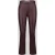 RAFFAELLO ROSSI Wide leg kunstleren broek van viscosemix model ‘MACY’
