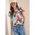 Cecil Dames Shirt met boothals en print in Wit
