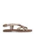 Manfield leren sandalen goud