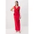TRENDYOLMİLLA Dames Rood Effen Maxi Mouwloos Recht Avond & Gala Jurk