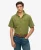 Superdry Mannen The Merchant Store – Overhemd met Korte Mouwen en Textuur Groen