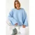 Oversized crewneck sweater met nepbontdetail