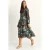 Paisley V-hals Midi Jurk