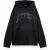 Scotch & Soda Sprayed Hoodie With Destroyed Details Evening Black