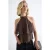 TRENDYOLMİLLA Dames Bruin Effen Mouwloos Regular fit Blouses