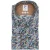 R2 overhemd print blauw katoen lange mouw
