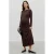 VERO MODA MATERNITY zwangerschaps midi jurk – bruin