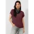 QS top – donkerrood