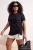 Trendyol Curve Dames Zwart Effen Kort Getailleerd Grote maten Blouses