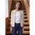 Viltgaren-vest met ronde hals