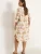 Cellbes of Sweden Jurk  beige / blauw / bruin / groen