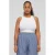 Urban Classics Curvy crop top wit