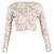 Etro Korte Paisley Cardigan in Beige Wol