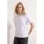TRENDYOLMİLLA Dames Ecru Effen Kort Regular fit T-shirts
