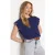 TRENDYOLMİLLA Dames Donkerblauw Effen Kort Regular fit T-shirts