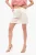 Poplin katoenen shorts met elastische tailleband in wit
