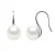 Oorbellen Hooks zoetwaterparels 9-10 mm Buttons White 925