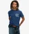 Copper Label T-shirt met Grafische Print op de Borst Blauw