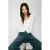 Mango gebreide vest met ruches – ecru