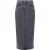 French Connection Denim Midi Back Split Skirt Black