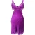 Stella McCartney Clara Fluisterende Mini-jurk in Paarse Zijde
