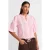 Dames Effen Mandarijnkraag Geweven Shirt